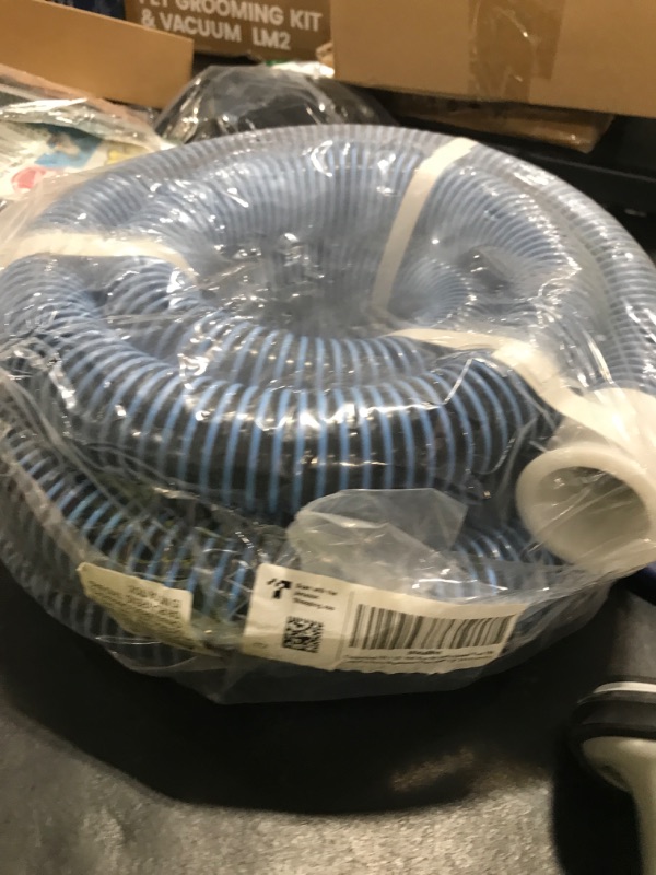 Photo 1 of Conderyang 15ft 1 1/2" Pool Hose for Above Ground Pools 15ft Long Pool Pump Replacement Filter Hoses 1.5" EVA Swimming Pool Filter Hose for Filters Pumps, Saltwater Systems and Sand Filters (Blue)