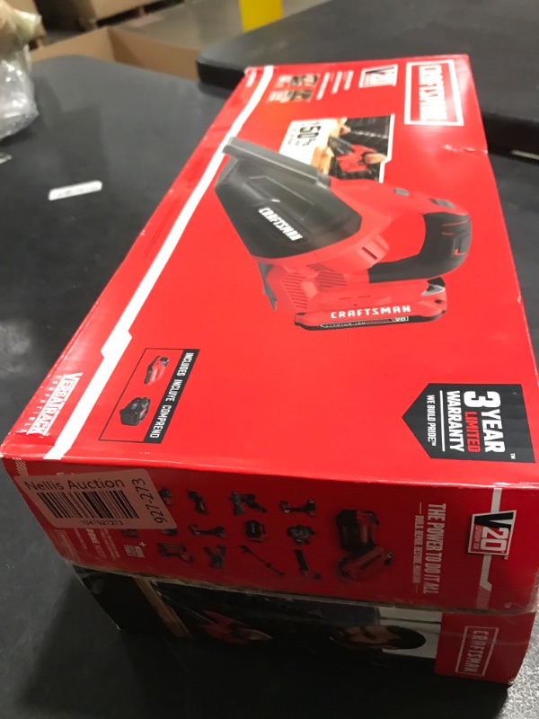 Photo 1 of Craftsman V20 Cordless Hand Vacuum, 45 CFM, 2 Stage Filtration System with Filter, Battery and Charger Included (CMCVH001C1)