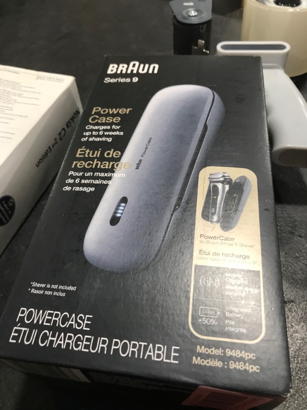 Photo 1 of Braun Powercase for Electric Razors for Men, Compatible with Braun Series 9 Pro, Series 9 and Series 8 Electric Shavers, Portable Shaver Case, Charges for Up to 6 weeks