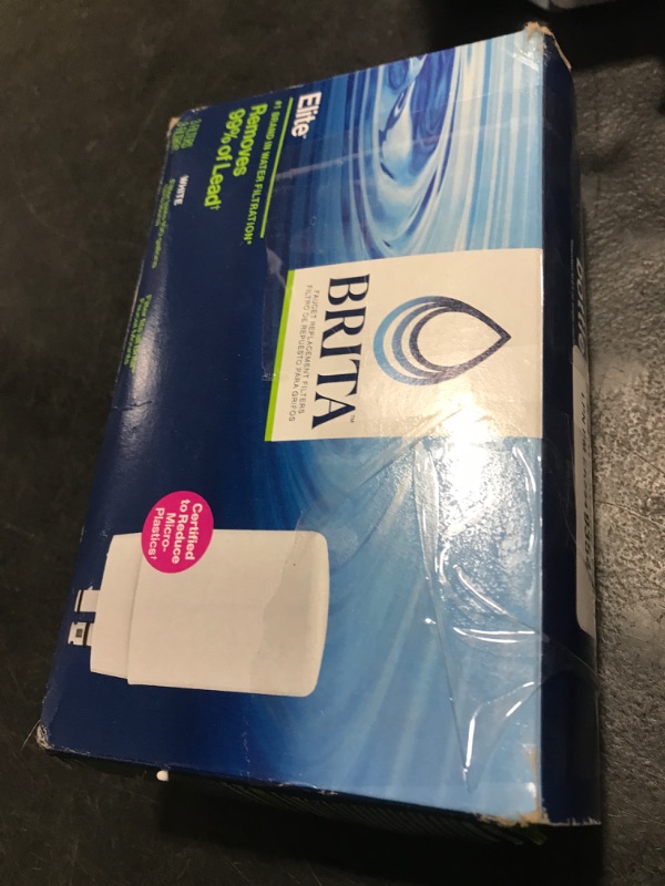 Photo 1 of Brita Replacement Water Filter for Faucet Mount, Removes 99% of Lead, Sink Filtration System, White, 3 Count