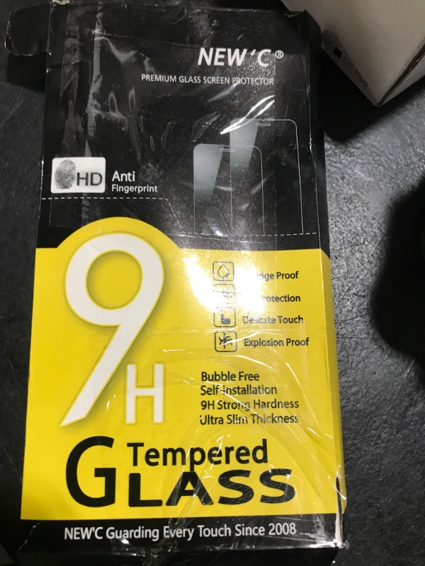 Photo 1 of NEW'C 3 Pack Designed for iPhone 15 Pro Max Screen Protector (6.7 inches),Enhanced Tempered Glass Protection with easy installation tool included,Ultra Resistant
