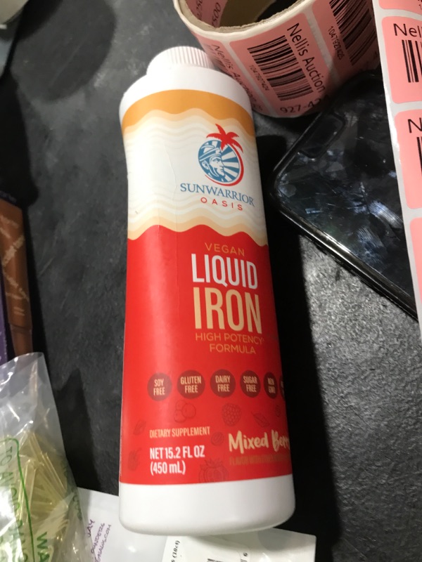 Photo 1 of Liquid Iron Supplement for Women Vegan Iron Fast Absorbing Immune Support & Women’s Health Ferrous Bisglycinate Chelate Healthy Blood & Red Cells Stomach-Friendly High Potency 15.2 fl oz Mixed Berry