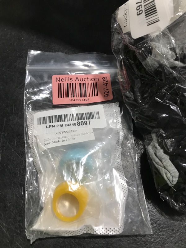 Photo 1 of XUN Zhe Colorful Chunky Acrylic Wide Band Rings Set,Resin Chunky Knuckle Finger Rings Stackable Rings Y2K Jewelry for Women(White Blue Yellow)