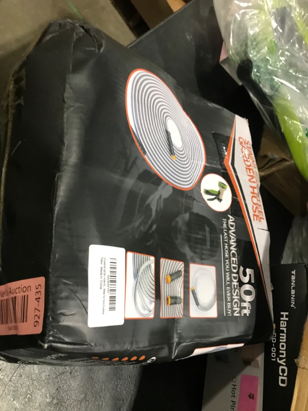 Photo 1 of Garden Hose 50 ft, Stainless Steel Water Hose with 10 Function Nozzle Flexible, Heavy Duty, Lightweight, No-Kink, Pet Proof, Puncture Proof Hose Metal for Yard, Outdoor