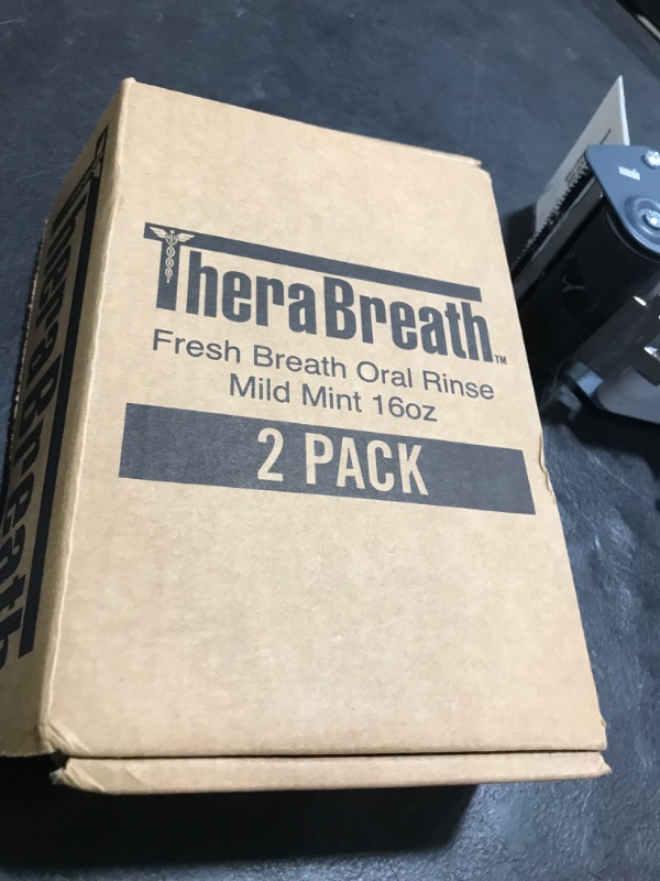 Photo 1 of TheraBreath Fresh Breath Mouthwash, Mild Mint Flavor, Alcohol-Free, 16 Fl Oz (2-Pack)