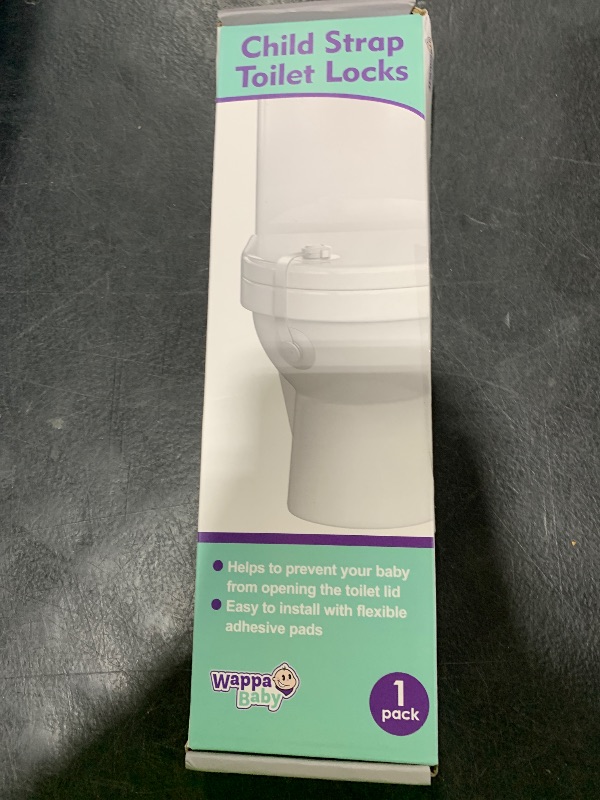 Photo 1 of Baby Toilet Lock Strap (1-Pack) - Baby Proof Straps with Innovate Flexible Adhesive Discs, Dual-Lock System for Extra Child Safety, Fits Most Toilets, Easy Installation, No Tools Needed