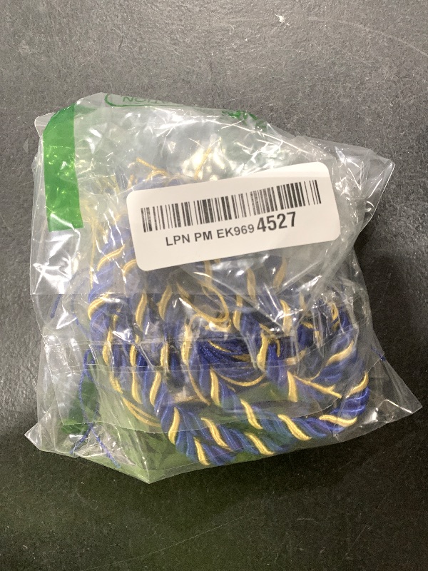 Photo 1 of Graduation Honor Cords Royal Blue and Gold Graduation Cords, 67" Long for Graduation Students