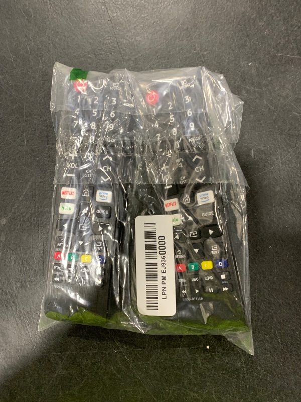 Photo 1 of ?Pack of 2? New Universal Remote for All Samsung TV Remote, Replacement Compatible for All Samsung Smart TV, LED/LCD/HDTV/QLED/4K/3D Series TV, Easy Setup Durable Design