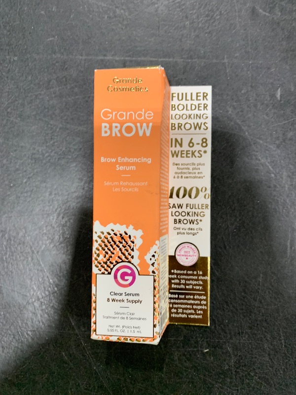 Photo 1 of Grande Cosmetics GrandeBROW Brow Enhancing Serum, 8 Week Starter Supply , 0.05 Fl Oz (Pack of 1)