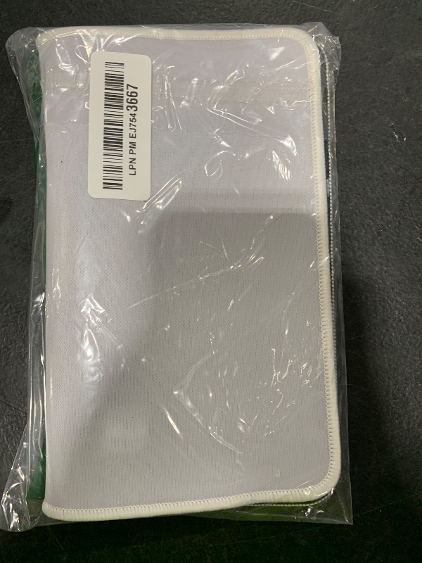 Photo 1 of JIKIOU Mouse Pad with Non-Slip Rubber Base, Premium-Textured & Washable Computer Mousepad with Stitched Edges, Mouse Pads for Computers, Laptop, Gaming, Office & Home, 10.2 x 8.3 in Blank White