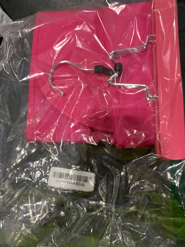 Photo 1 of 1 Pack Extra Long Hair Extension Holder Wig Storage Bag with Hanger Hairpieces Ponytail Bundles Storage Carrier Case for Store Style Hair Travel Hair Extensions Bag Pink Color