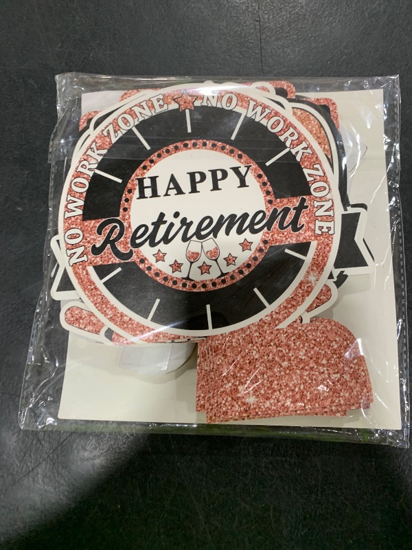 Photo 1 of 10PCS Honeycomb Centerpieces Rose Gold Retirement Table Decorations for Happy Retirement Party Supplies