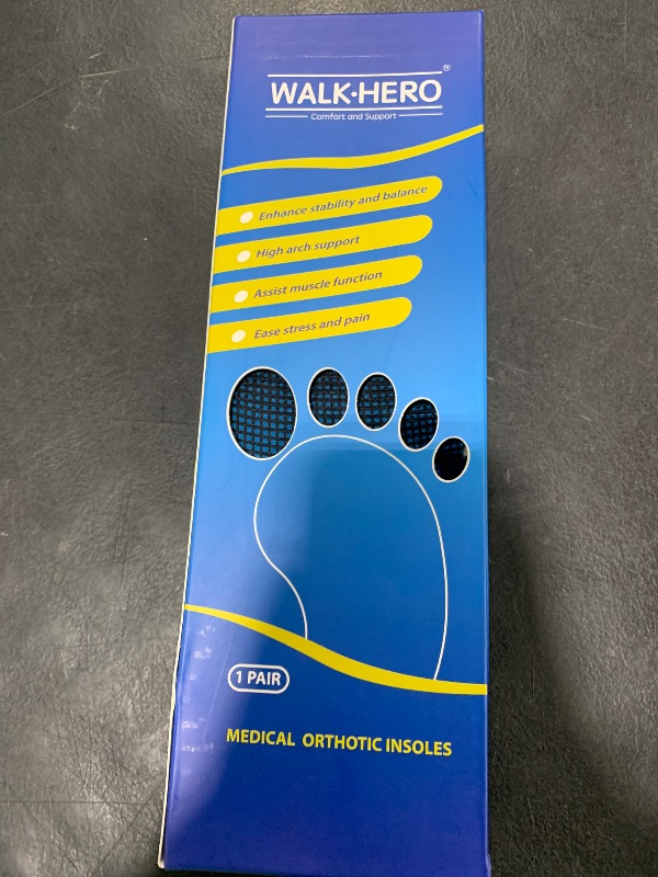 Photo 1 of Arch Support Inserts for Men Women - Plantar Fasciitis High Arch Support Insoles, Orthotics Shoe Inserts for Flat Feet, Foot Pain Relief Shock Absorption and Cushioning (Mens 14-14 1/2)