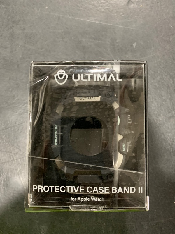 Photo 1 of ULTIMAL Rugged Case with Band for Apple Watch 46mm,Compatible with Apple Watch Series 10, Military Grade Shockproof Bumper Cover for iWatch Tactical Band Men (46mm,Black)