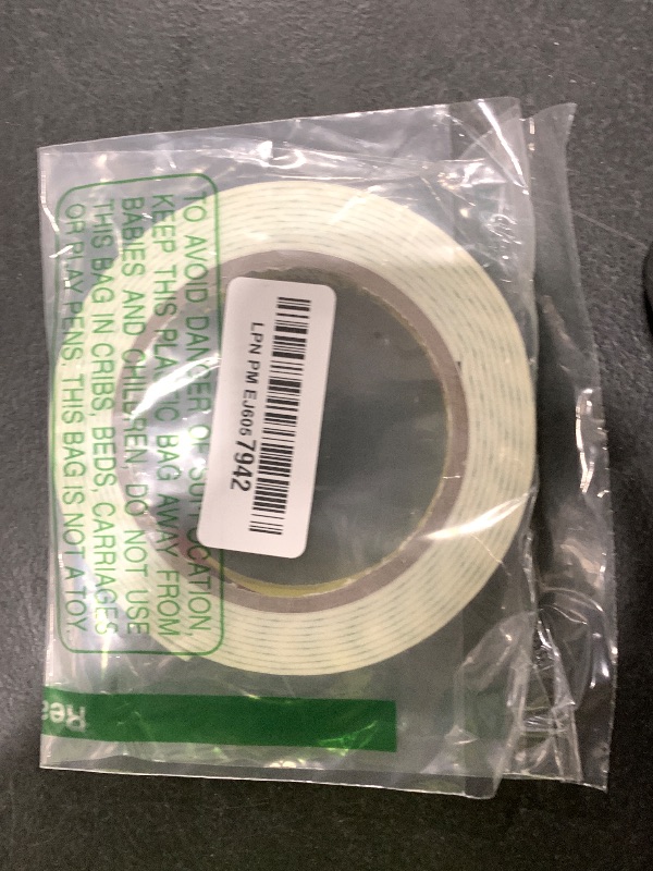 Photo 1 of 3M Double Sided Foam Tape 0.5" x 10Ft, Double Coated Urethane Foam Tape Adhesion Polyurethane for Bonding Attaching Mounting Interior Signage Nameplates DIY Card, 1 Pack, White