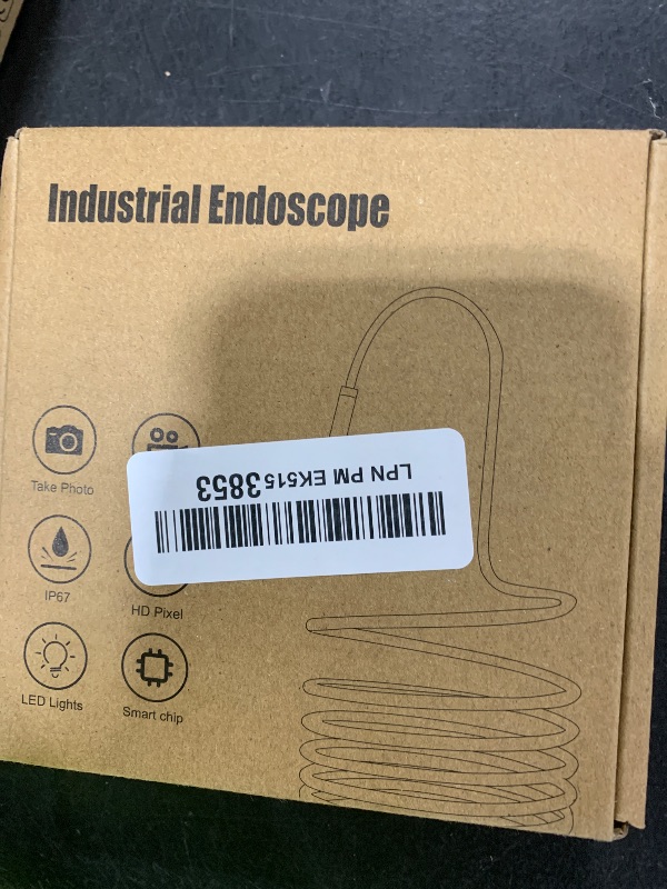 Photo 1 of [Dual-Lens] Endoscope Camera with Light, 1920P HD Borescope with 8+1 Adjustable LED Lights, IP67 Waterproof 16.5FT Semi-Rigid Snake Cord Inspection Camera for iPhone, iPad and Android Phone (Type C)