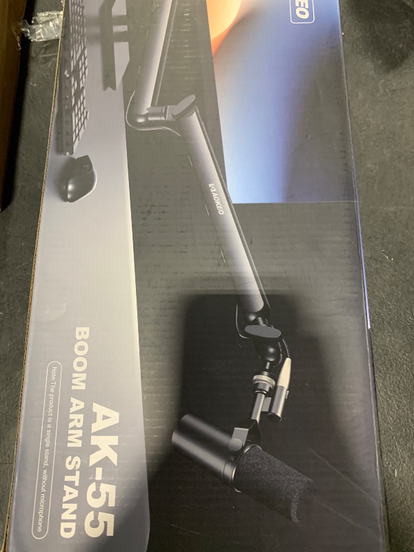 Photo 1 of Microphone Arm,Aokeo AK-55 Desk Low Profile Adjustable Mic Boom Arm Stand,Suitable For Blue Yeti,Snowball iCE, HyperX QuadCast,SoloCast,Elgato Wave,Etc