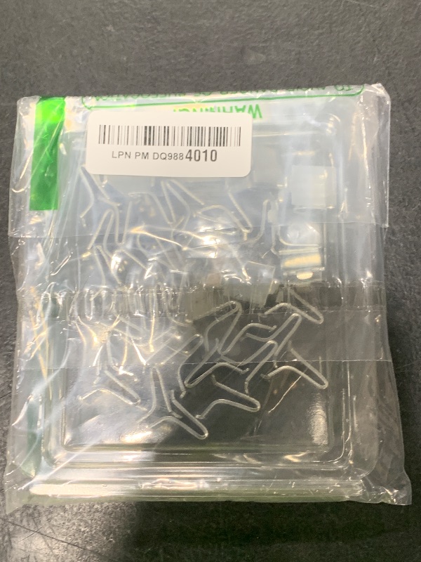 Photo 1 of Bueyfolt Adjustable Steel Pilaster Shelf Support Clips - 40 Pieces, Zinc Finish, Silver, Wall Mount