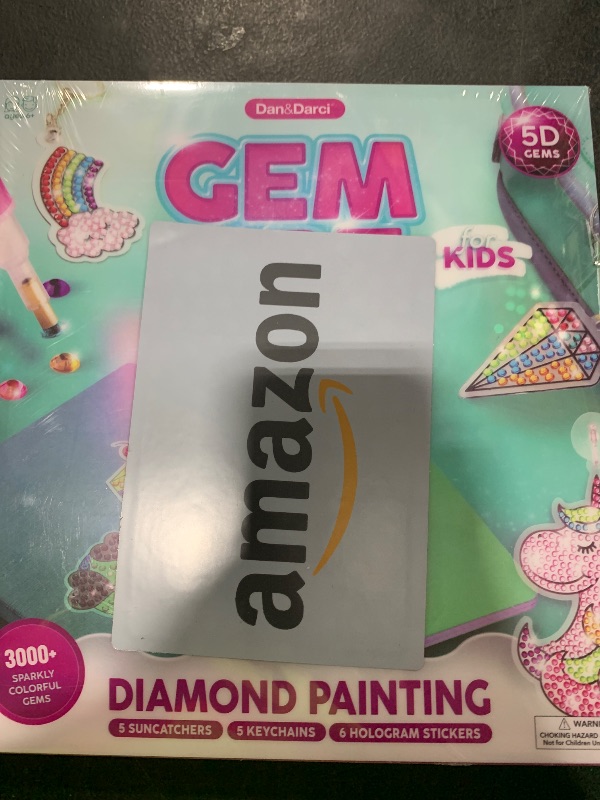 Photo 1 of Dan&Darci Diamond Art Kit for Kids - Gem Painting Arts & Crafts Kits for Ages 6-12, Gifts for 6, 7, 8, 9, 10, 11, 12 Year Old Boy & Girl - Girls Birthday Toys Gift Ideas - Craft Activities for Age 6+