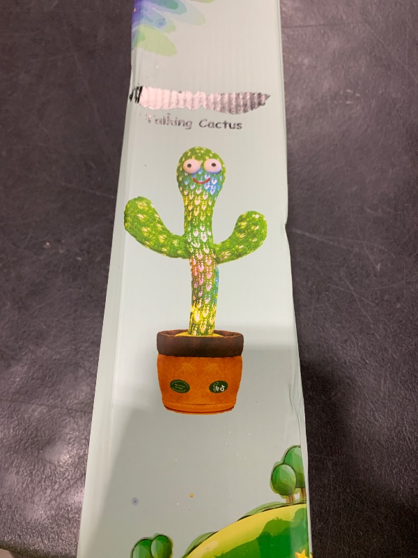 Photo 1 of Pbooo Dancing Talking Cactus Toy,Talking Repeat Singing Sunny Cactus Toy 120 Pcs Songs for Baby 15S Record Your Sound Volume Adjustment