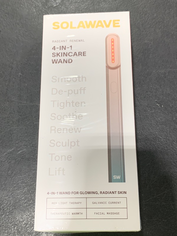 Photo 1 of Solawave 4-in-1 Red Light Therapy Wand for Face & Neck | Beauty Device with Galvanic Current, Massager & Warmth | Anti-Aging, Wrinkle Reduction, Skin Tightening, Depuffing & Rejuvenation (Ombre)