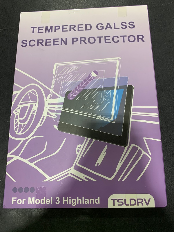 Photo 1 of TSLDRV Screen Protector For Tesla Model Y Juniper Accessories 2025 2026/For Tesla Model 3 Highland Accessories 2024 2025 2026 [No Glare/Anti-Fingerprint] 15.4" 8" Glass Protector Matte
