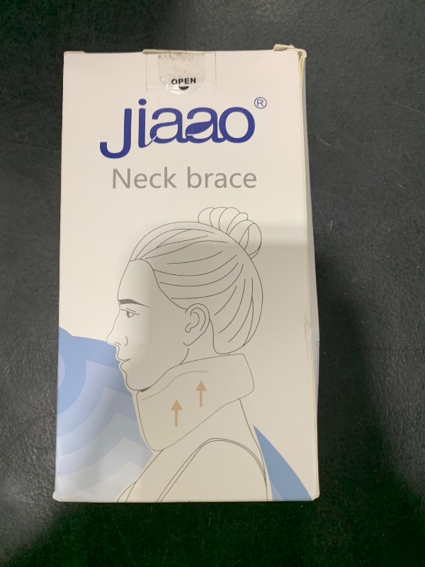 Photo 1 of jiaao Cervical Collar Brace, Silicone Washable & Adjustable Neck Support for Pain Relief, Soft Design for Sleeping (Height 2.8" - 3.2", M)