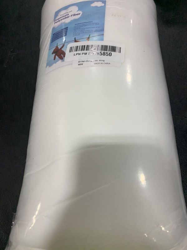 Photo 1 of 2.2 LB / 35.3 Ounce Premium Polyester Fiber Fill, Stuffing for Stuffed Animals, Pillows, Quilts, Paddings, Pouf, Fiberfill, Stuffing, Machine Washable, White
