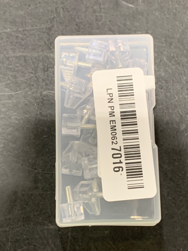 Photo 1 of 3 Millimeters or 1/8 Inch Shelf Support Peg?Support Cabinet Shelf Pins?Clear Plastic Replacement Peg Cabinet Shelf Supports Pins Shelf Holder Locking Pins (20 Pieces)