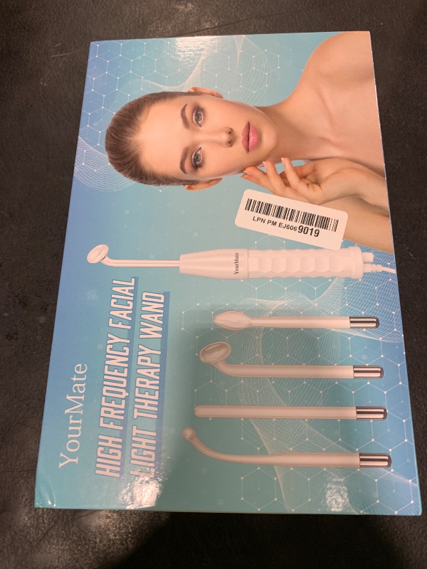 Photo 1 of YourMate Handheld Phototherapy Device High Frequency Wand/Machine with Neon Tubes for Face Chin Neck Hair, Facial Skin Wand Machine with 4 Different Tube