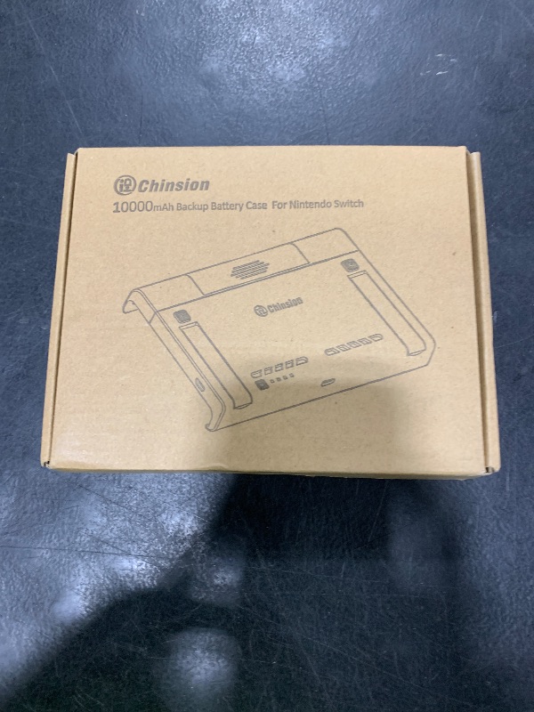 Photo 1 of ID CHINSION 10000mAh Battery Pack for Nintendo Switch & OLED, Portable Pop-Up Backup Extended Battery Charger Case for Switch Games and Accessories, Black