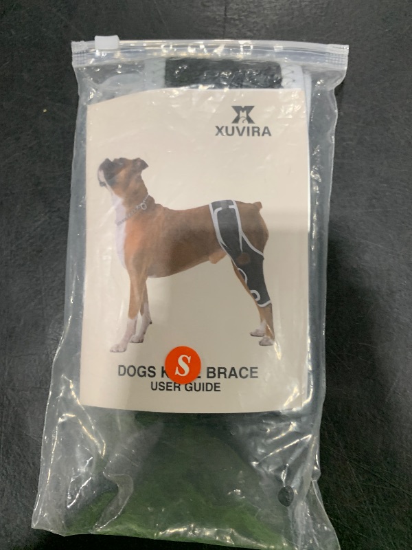 Photo 1 of XUVIRA Dog Knee Brace for Acl Injury Recovery, Adjustable Support for Joint Pain and Mobility, Suitable for Front or Rear Legs, Helps Stabilize Ligaments and Improve Daily Activity, S