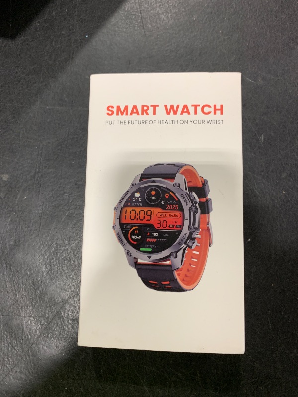 Photo 1 of Smart Watch (Call/Notification),1.52'' Military Smart Watches for Men, Two Style Kits,Flashlight,100+Sport Modes/Heart Rate/Sleep Monitor/Pedometer, Fitness Tracker Android Phones iPhone Compatible