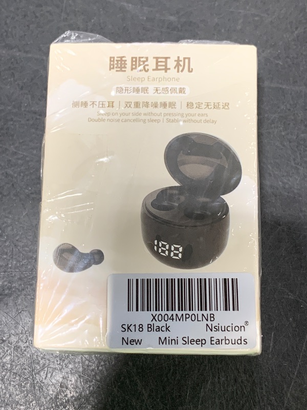 Photo 1 of Invisible Mini Sleep Earbuds Wireless Bluetooth, Ultra-Light Comfort Fit Sleep Headphones for Side Sleepers, Unique Tumbler Portable Charging Case, Soft In-Ear Ear Plugs for Sleeping Small Ears Gym