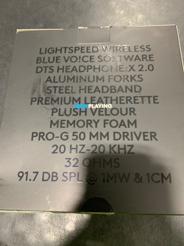 Photo 1 of Logitech G PRO X Wireless Lightspeed Gaming Headset Gen 1: Blue VO!CE Mic Filter Tech, 50 mm PRO-G Drivers, and DTS Headphone:X 2.0 Surround Sound - Black