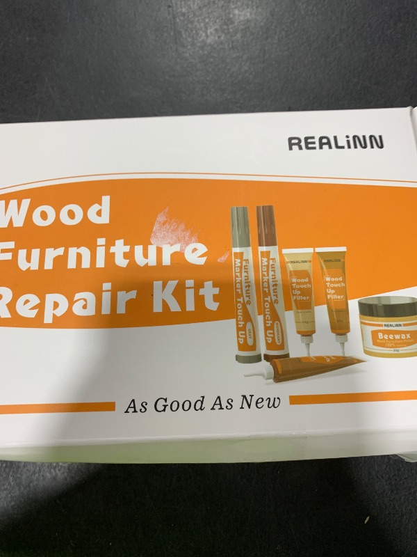 Photo 1 of REALINN Wood Furniture Repair Kit- Set of 28 - Touch Up Markers, Fillers with Wood Putty - Repair Scratch, Cracks, Hole, Discoloration for Wooden Door, Floor, Table, Cabinet