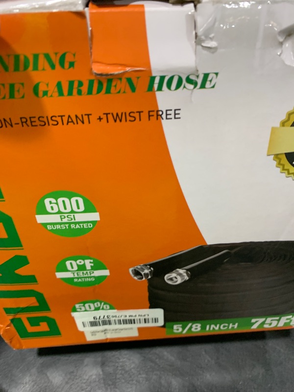 Photo 1 of Garden Hose, Lightweight, Ultra Flexible, Durable, Kink-Free Garden Hose, RV, Marine and Camper Hose (75 FT)
