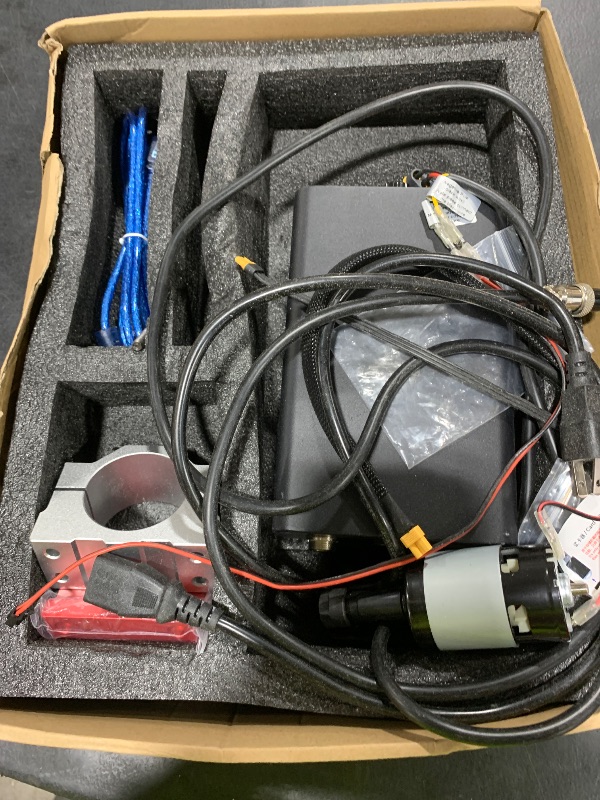 Photo 1 of CNC Spindle Motor Kit 500W, 12000RPM Air Cooled Bldc Motor with Integrated Control Box Speed Adjustment Button, for DIY Engraving, CNC Engraving, CNC Drilling