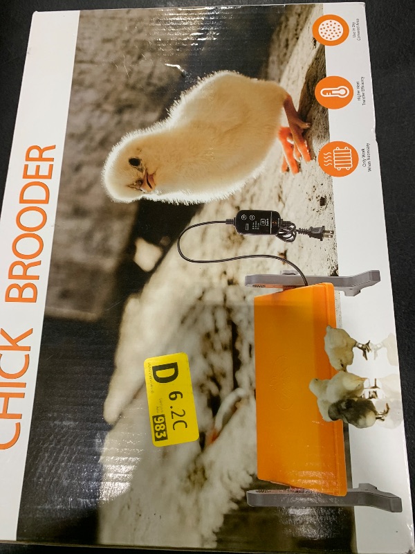 Photo 1 of Fuzzy-Bird Chick Brooder (12"x8") Brooder Heater for Chicks Ducks and Birds Incubation Heating Keep Chicks Warm Newly Upgraded Temperature Adjustable Height Adjustable Chick Heating Plate - Green