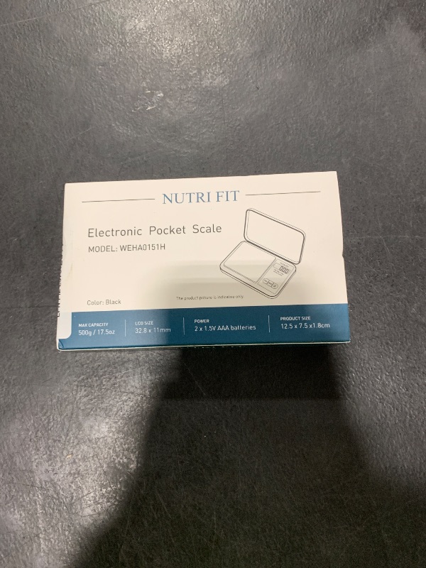 Photo 1 of NUTRI FIT Gram Scale Digital Scale 0.01g Accuracy, 500g Small Pocket Scale Jewelry Scale, Weight for Food Ounces and Grams Kitchen Scale, Mg Scale for Powder Medicine Gold Weed, Portable