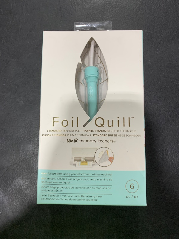 Photo 1 of We R Memory Keepers Foil Quill Standard Tip Pen, Make Custom Designs For Planners, Journals, Cards, Scrapbook Pages, and More, Heat-resistant Grip, On-the-go USB Plug, Craft Projects