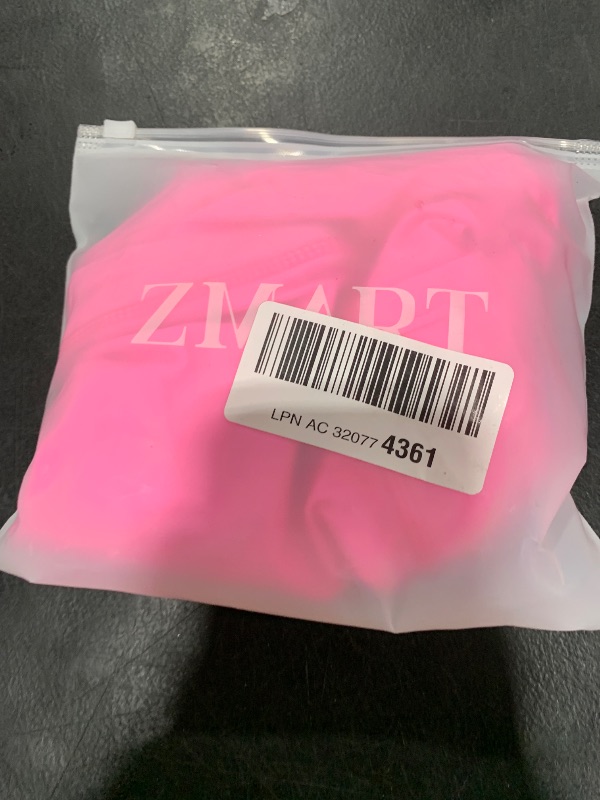 Photo 1 of Women 3" High Waisted Swim Board Shorts V Cross Boy Shorts Swim Bathing Suit Bottoms Swimwear with Pockets Pink S