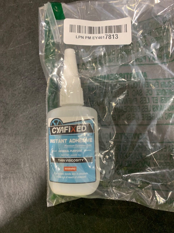 Photo 1 of Super Glue Liquid, Instant Clear Cyanoacrylate Medium Thick Viscosity Adhesive, Food Safe CA Glue for Shoe Repair Leather Ceramic Plastic Glass Metal Wood Aquarium Porcelain Rubber Pottery Model Craft