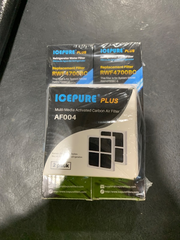Photo 1 of ICEPURE PLUS ADQ747935 NSF 53&42 Certified Replacement for LG LT1000P MDJ64844601, Kenmore Elite 9980, LT1000PC ADQ74793501 LT1000 RWF4700A RWF4700AB Refrigerator Water and LT120F Air Filter,2Combo