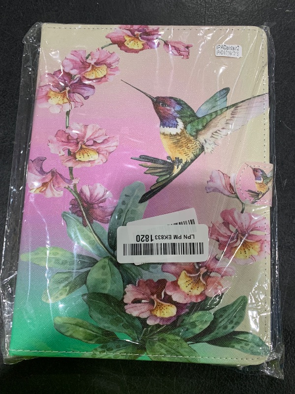 Photo 1 of KEROM for iPad 9.7 inch Case iPad 6th/5th Generation Case 2018 2017, PU Leather Folio Stand Cute Cover for iPad 9.7 inch/iPad Pro 9.7/iPad Air 2/iPad Air 1, Auto Sleep/Wake, Hummingbird