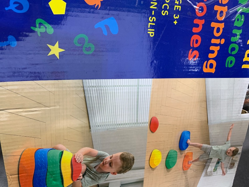 Photo 1 of Astrell Stepping Stones for Kids - 5pcs Durable Non-Slip Toddler Stepping Stones for Promoting Toddler's Motor Balance Skills, Indoor & Outdoor Obstacle Course Game Toys for Toddler & Kids Age 3+