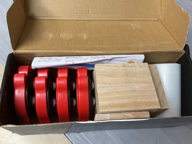 Photo 1 of Wheels for Moving Furniture Dolly - 360° Rotating Furniture Lifter Set, Self-Adjusting Base Prevents The Pulley from Separating from The Furniture Dollies