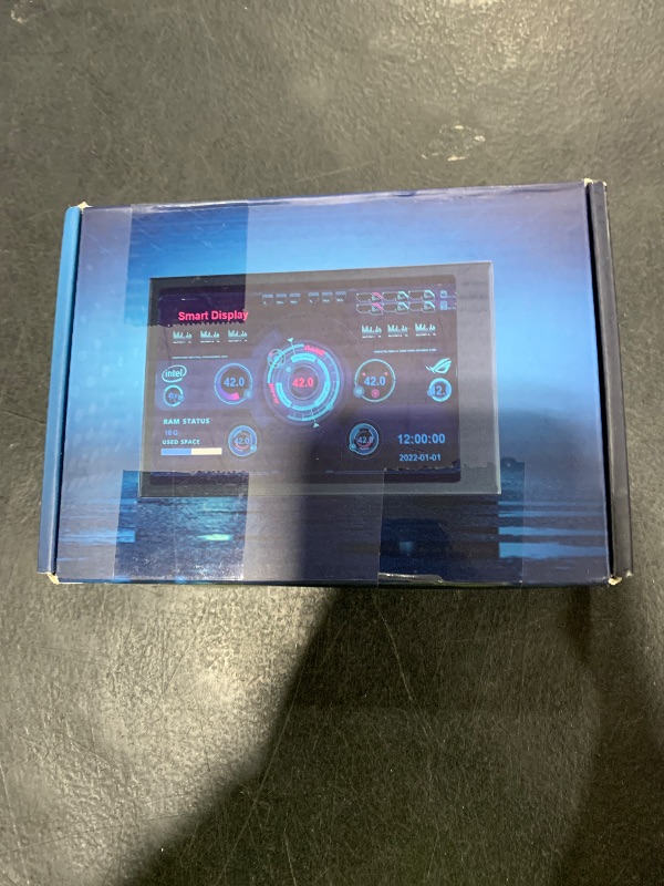 Photo 1 of Walfront Mini Monitor Display Computer Monitor Screen IPS Full View CPU GPU HDD Time Date Portable Smart Monitor IPS Display Various Modes for Computer USB Mini Secondary Screen 320x480