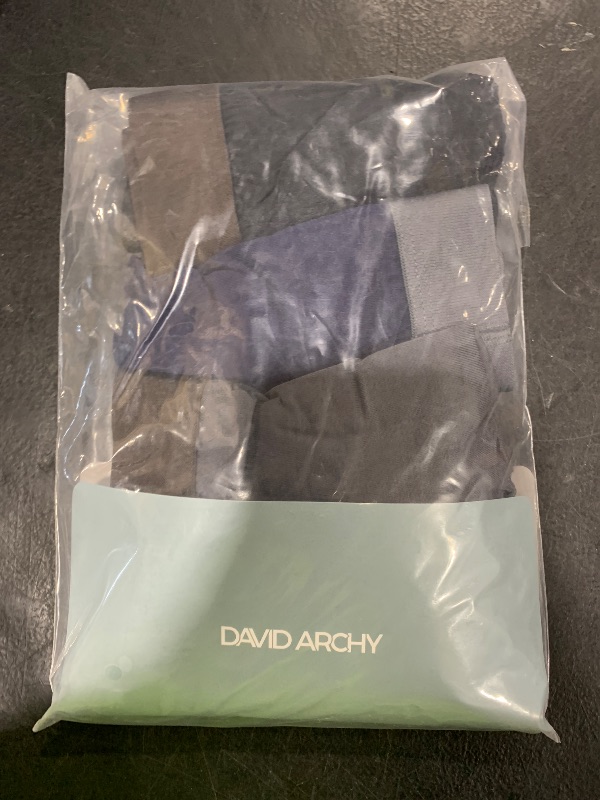 Photo 1 of DAVID ARCHY Mens Trunks Underwear Soft Breathable Rayon Made from Bamboo for Men No Fly Pouch 4-Pack M 3.5'' Assorted Colors
