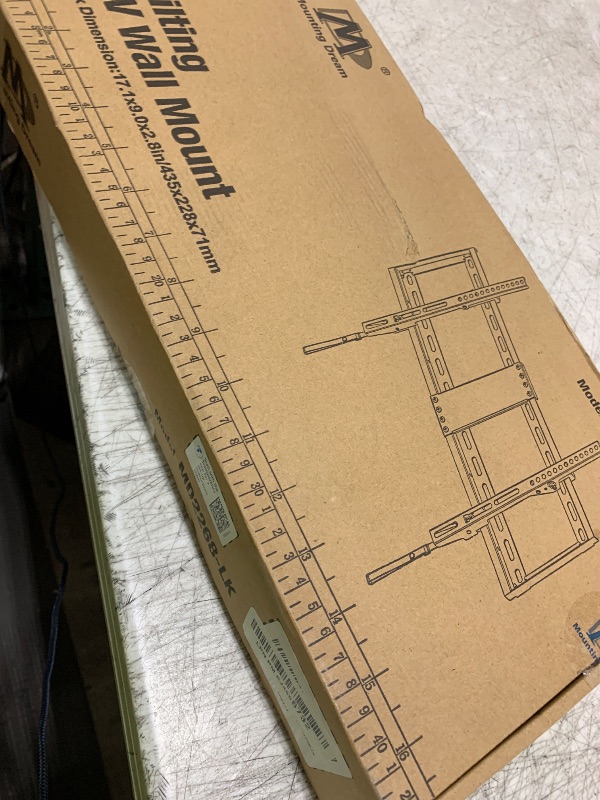 Photo 1 of Mounting Dream UL Listed TV Mount for Most 37-75 Inch TV, Universal Tilt TV Wall Mount Fit 16", 18", 24" Stud with Loading Capacity 132lbs, Max Vesa 600 x 400mm, Low Profile Flat Wall Mount Bracket